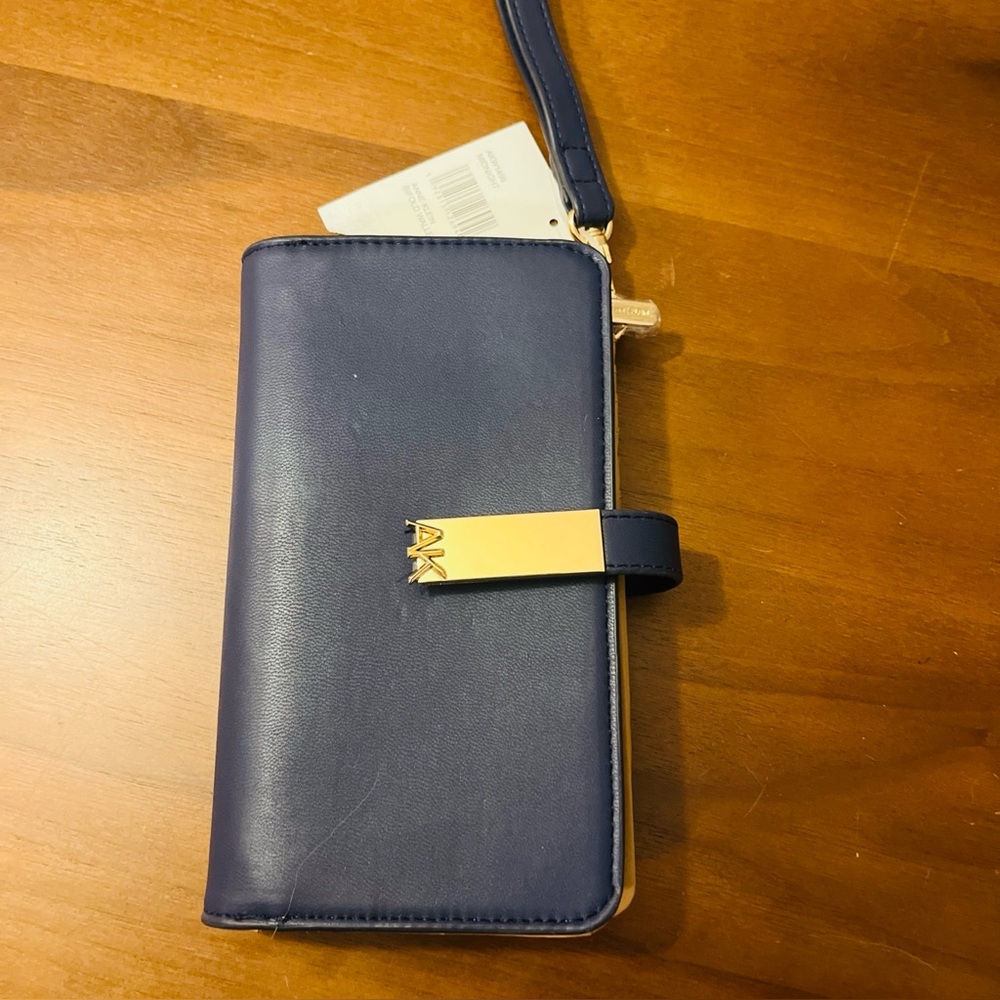 NWT Ann Klein Midnight wristlet bifold wallet